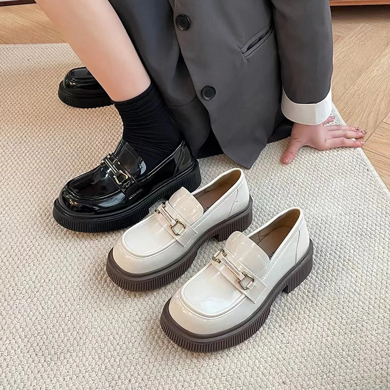 2024秋冬新款平底百搭乐福鞋X02-3