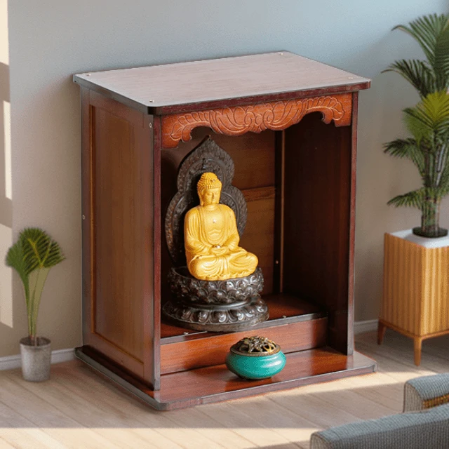 供柜家用桌台香案财神摆件楠竹中式桌面摆放小型柜子关公桌供桌