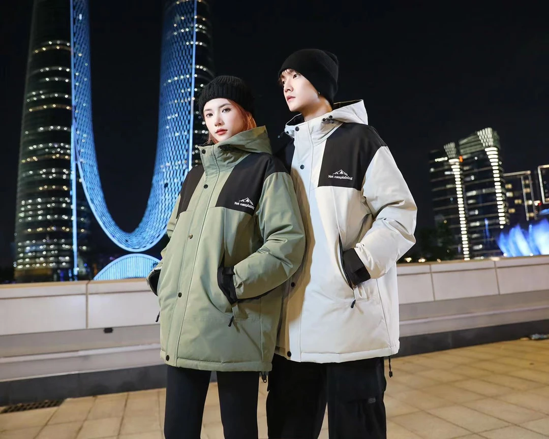 情侣款休闲登山羽绒服2582