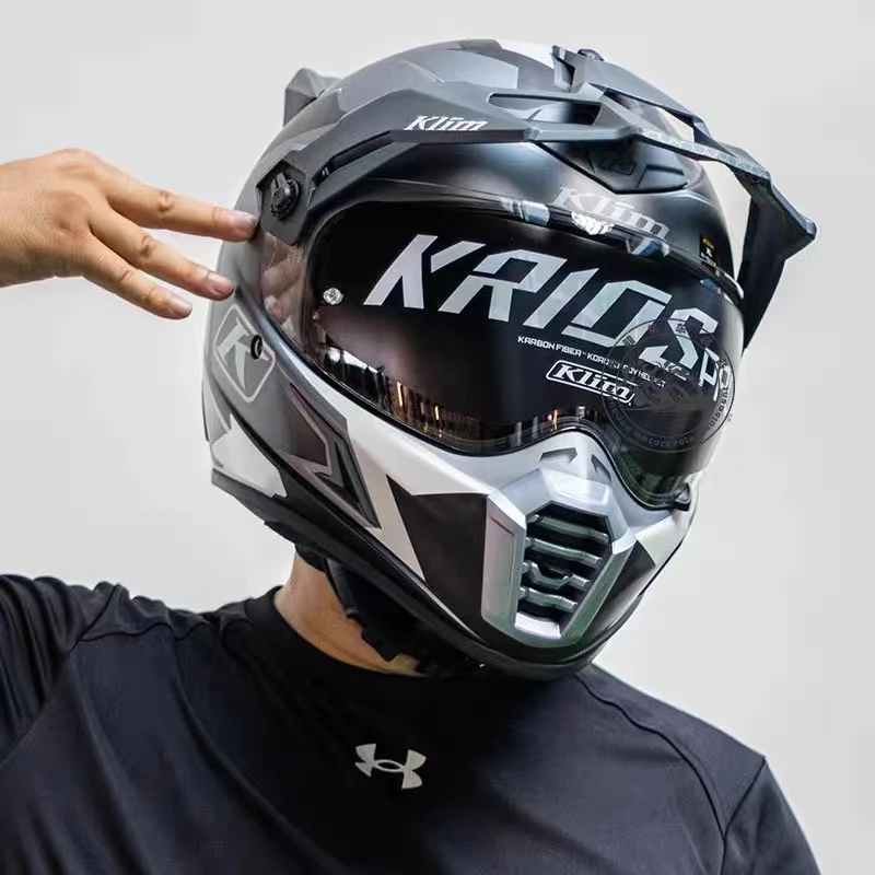 KLIM探索Krios pro拉力盔碳纤维四季越野盔摩托车全盔男防雾
