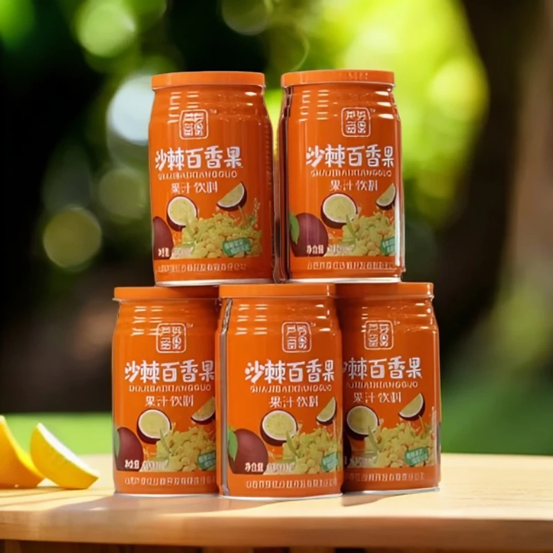 0添加沙棘百香果汁