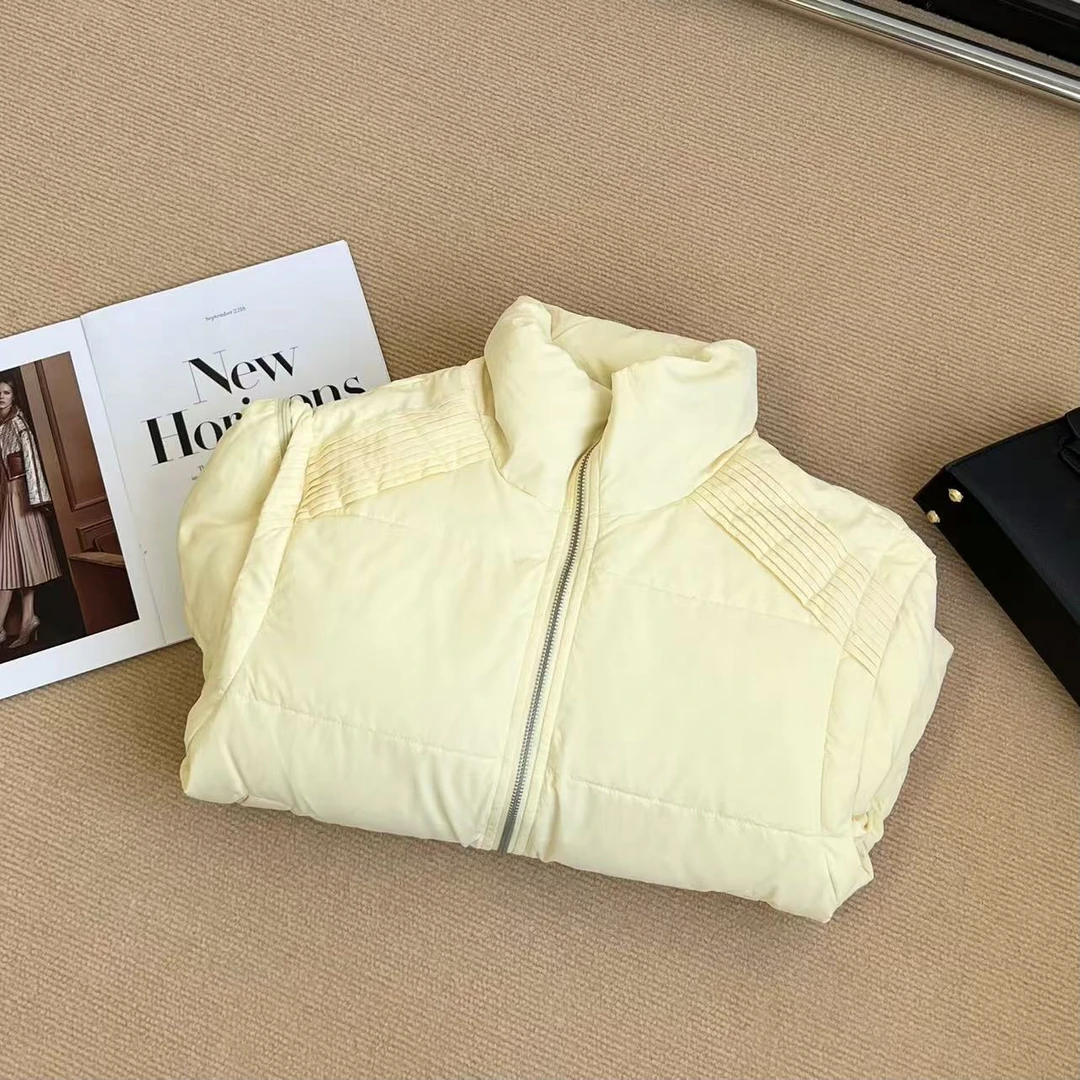 小静折扣~A889L 立领可脱卸宽松阔版短款羽绒服 （卡码拍大）