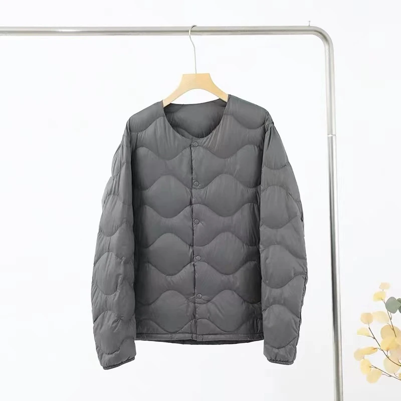 小静折扣~NA1249Q 水波纹绗缝男款轻薄羽绒服外套 （卡码拍大）
