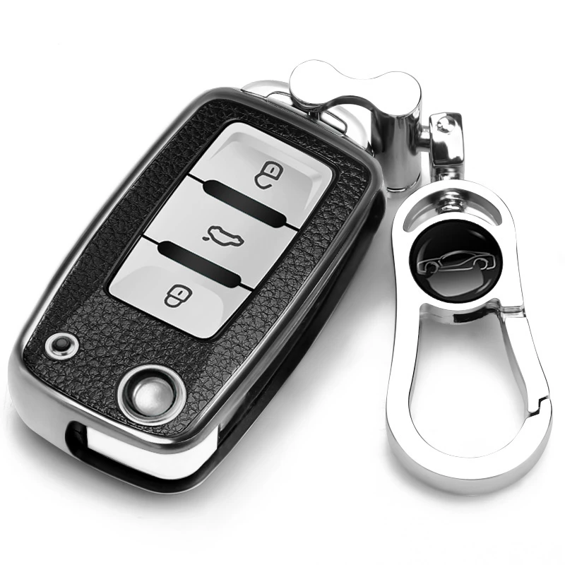 大众帕萨特领驭轿车05/06/07/08/09/10/11款老款钥匙包套扣壳