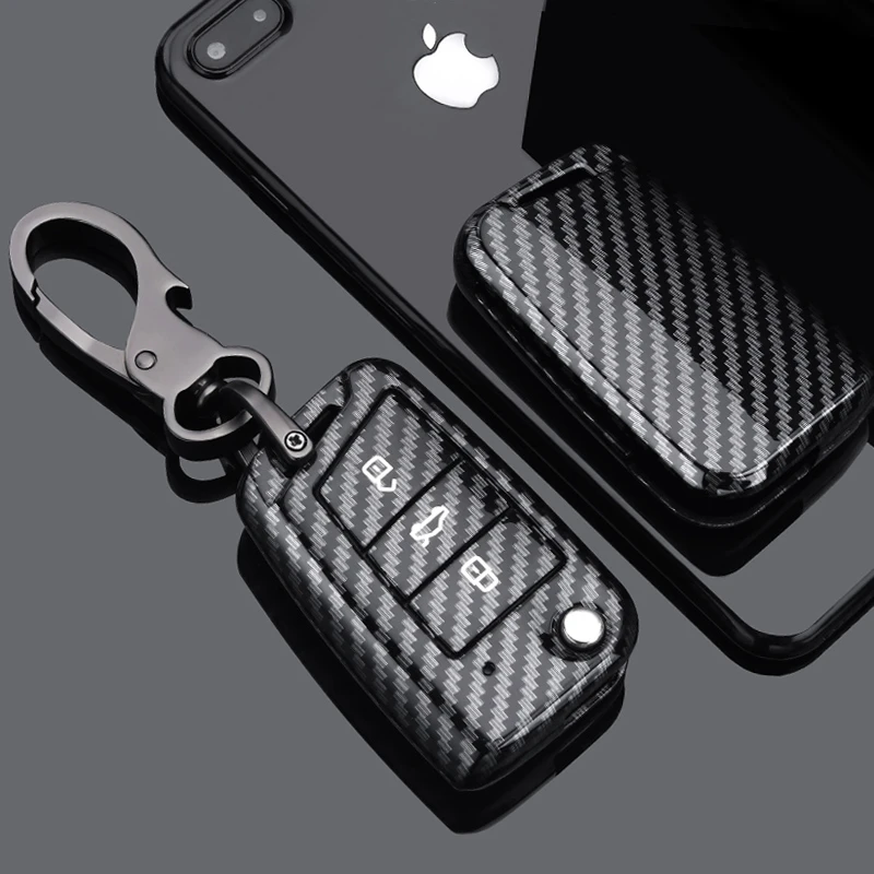 适用大众车钥匙套宝来速腾朗逸plus途观L高尔夫7凌渡探岳包壳扣