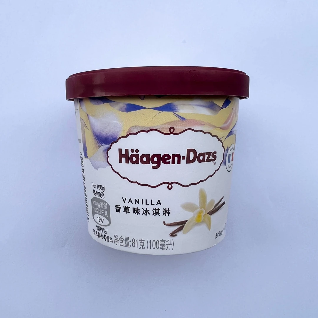 24年哈根达斯-小杯装香草冰淇淋81g网红雪糕