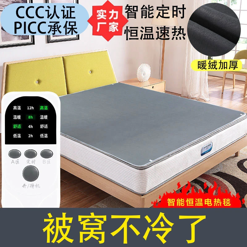 电热毯加厚2m大床恒温双控智能定时可调温电褥子取暖神器除湿除螨