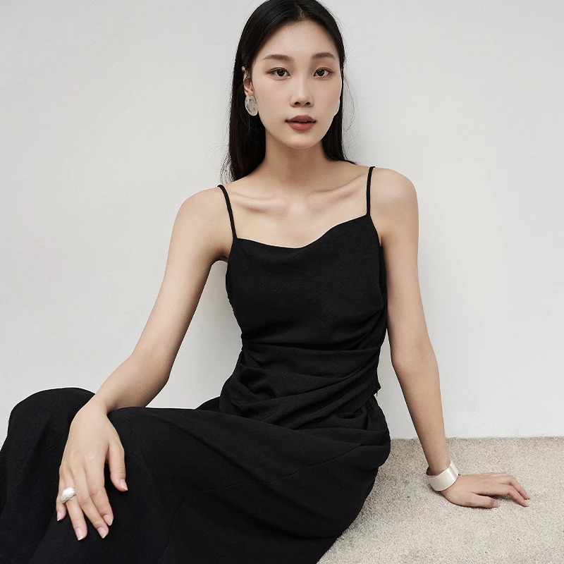 时尚休闲百搭慵懒风极简背心裤子两件套2032 2029