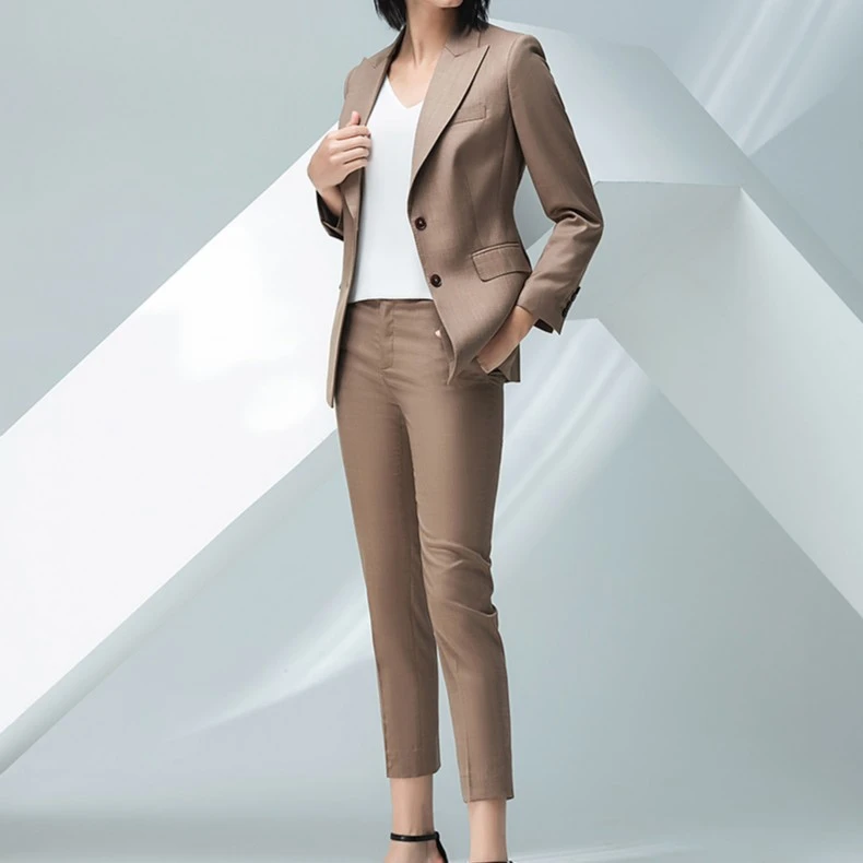 C10306新款职业装气质休闲正装套装女马甲职场西装套裤商务显瘦E