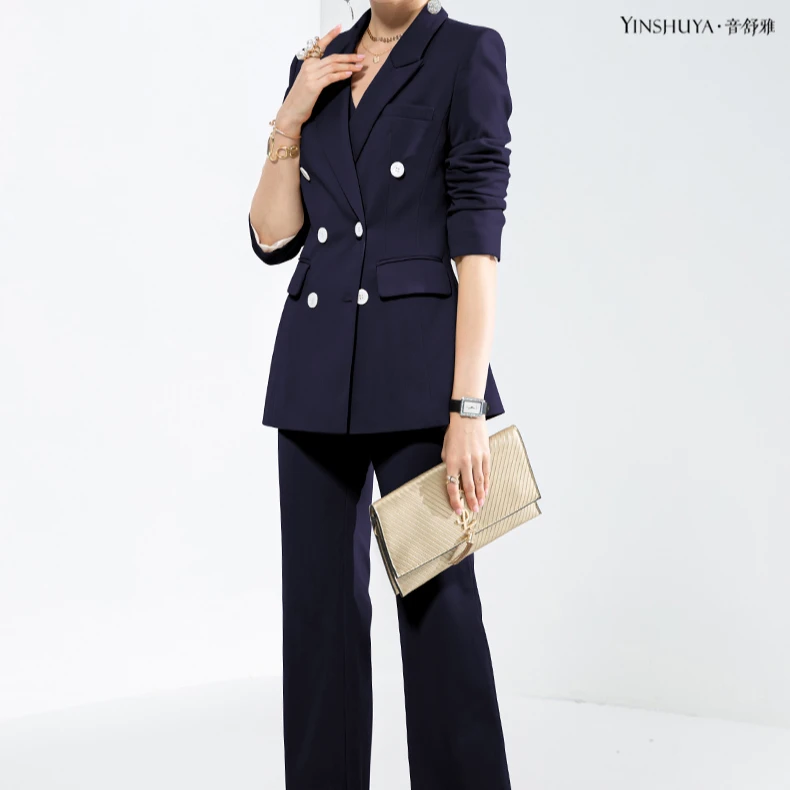 X20302高端职业套装女时尚气质西服工作服上班正装韩版职业装L