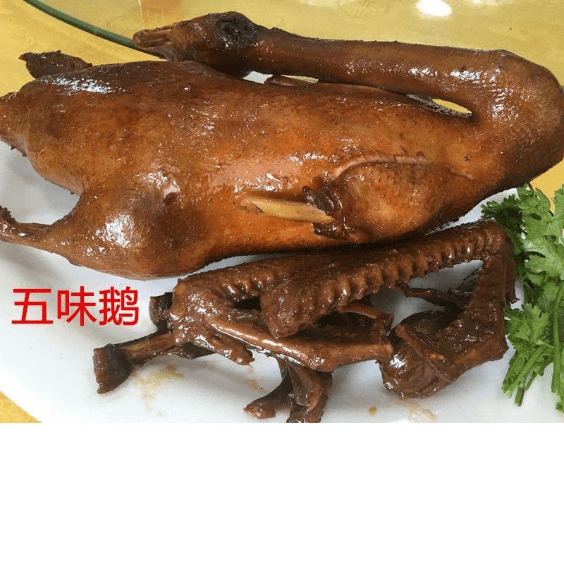 【荔枝柴烧鹅】广东江门新会古早味荔枝柴烧鹅碌鹅美食可寄香港