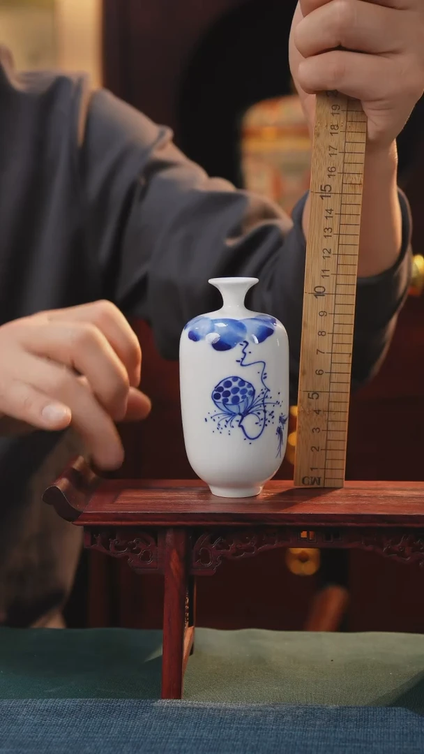 【闪购商品】摆件纯手工手绘高白泥瓷器