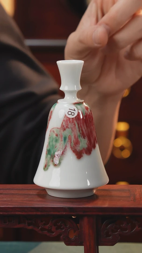 【闪购商品】摆件纯手工原创高温陶瓷〖釉里红〗