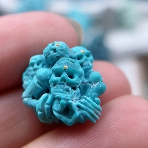 绿松石挂件未镶嵌