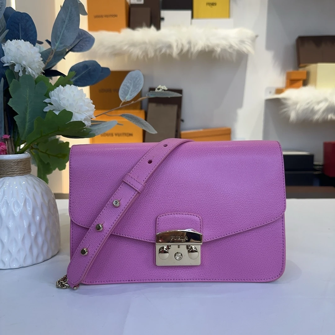 95新 FURLA/芙拉 芙拉单肩斜挎包-3