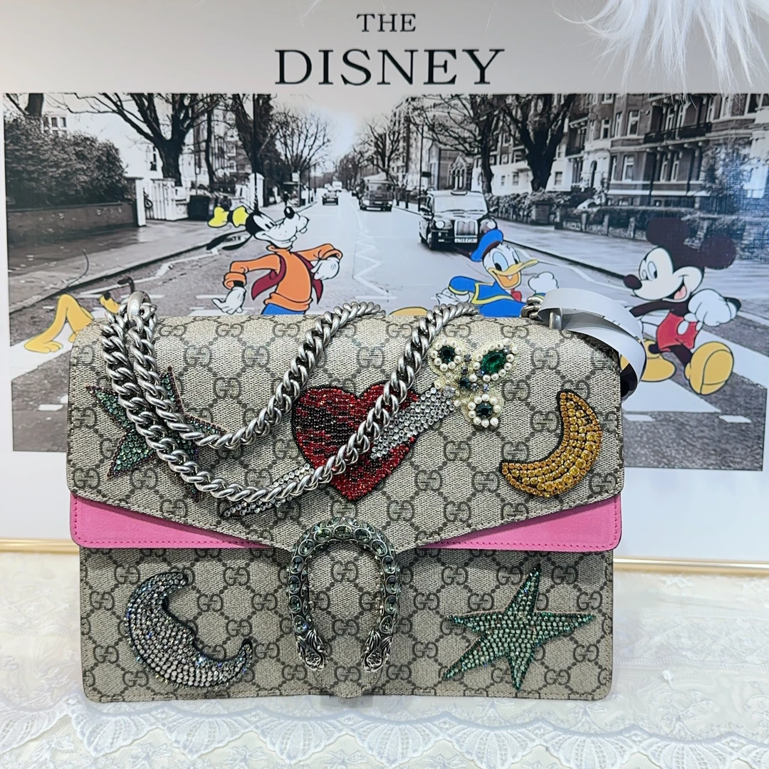 95新 GUCCI/古驰 gucci古驰大号限定高工价酒神单肩包 a5237