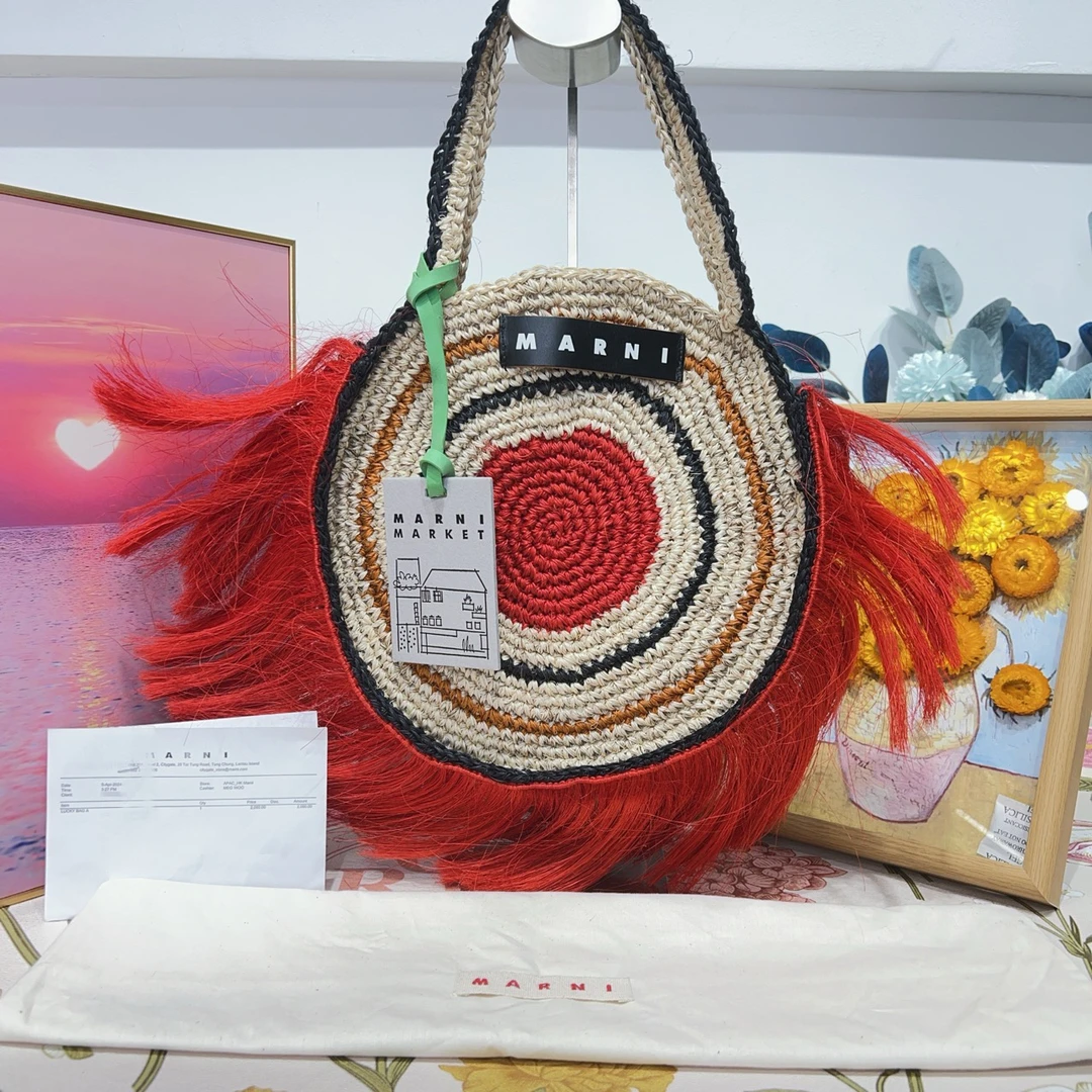 95新 MARNI 玛尼靶子手提单肩包闲置a4499