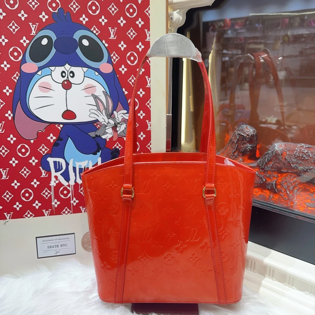 95新 LouisVuitton/路易威登 lv漆皮腋下包 cj2520