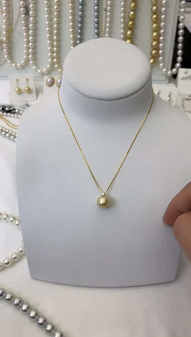 【闪购商品】海水珍珠吊坠(不含链)18K金镶嵌海水珍珠  吊坠