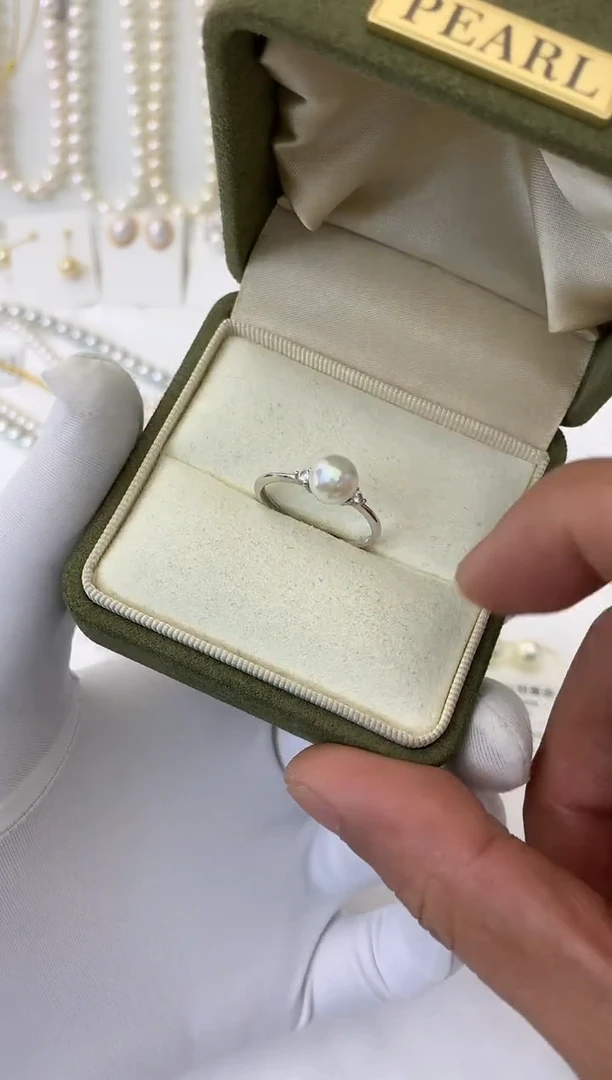 【闪购商品】海水珍珠戒指银S925镶嵌海水珍珠   戒指