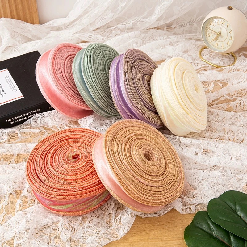 50码鱼尾纱大盘丝带蛋糕装饰鲜花纱带彩带雪纺花束diy蛋糕盒包装