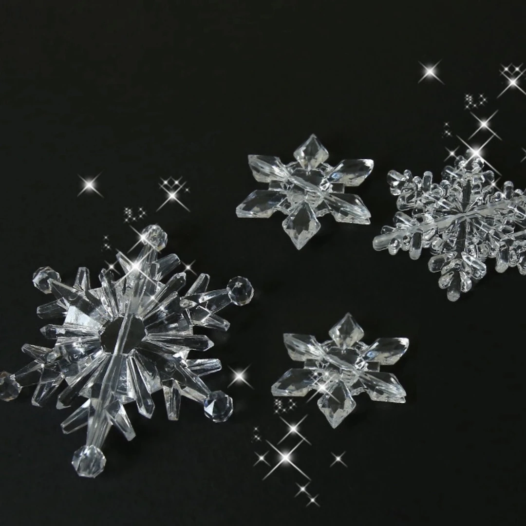 高质量亚克力材质雪花蛋糕装饰插件