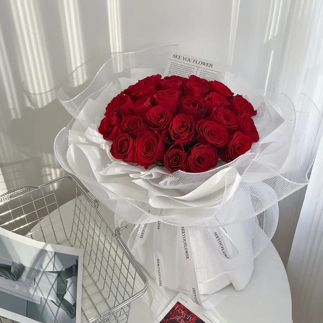 不偏不倚 终余你-33朵红玫瑰花束订婚鲜花花束送爱人花店送花花束鲜花礼物玫瑰花鲜花配送上门