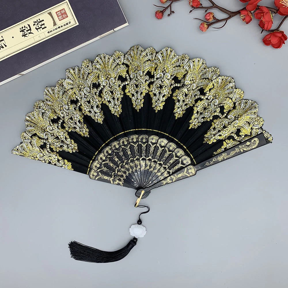 洛丽塔复古蕾丝lolita单花樱花玫瑰夕颜拍照古风黑金创意