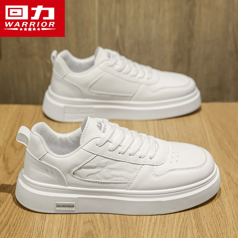 回力男鞋夏季2025新款百搭休闲白色板鞋防水运动厚底增高小白潮鞋
