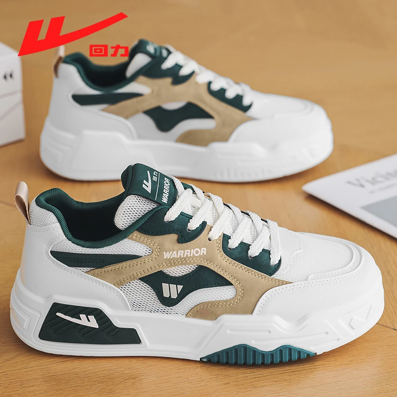 回力男鞋网面小白鞋板鞋2025新款夏季透气镂空休闲运动青少年潮鞋