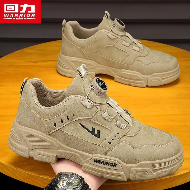 回力男鞋工装2025新款冬季运动休闲防滑工作劳保工地上班耐磨潮鞋