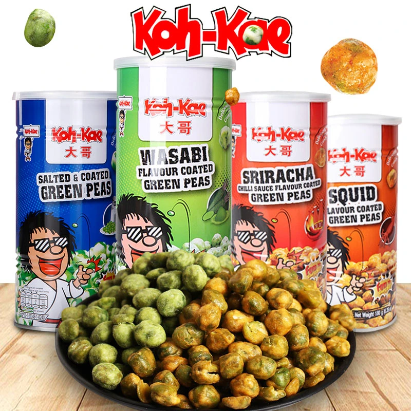 泰国进口坚果 大哥豌豆 芥末味青豆 原味休闲零食鱿鱼味小吃盐味