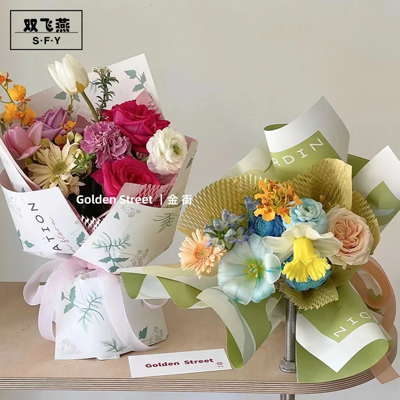 环保蜂窝纸网格花束纸礼品花艺内衬纸网眼纸鲜花包装纸包花材料