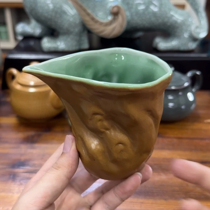 龙泉青瓷茶具微瑕2747