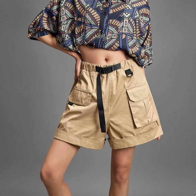 扎哈时尚休闲百搭女士夏季宽松潮流工装x40767