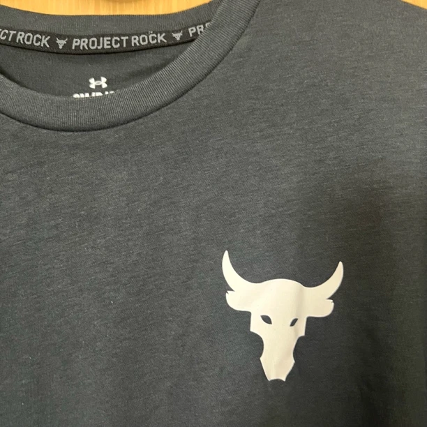 安德玛成人短袖强森联名 男士黑色