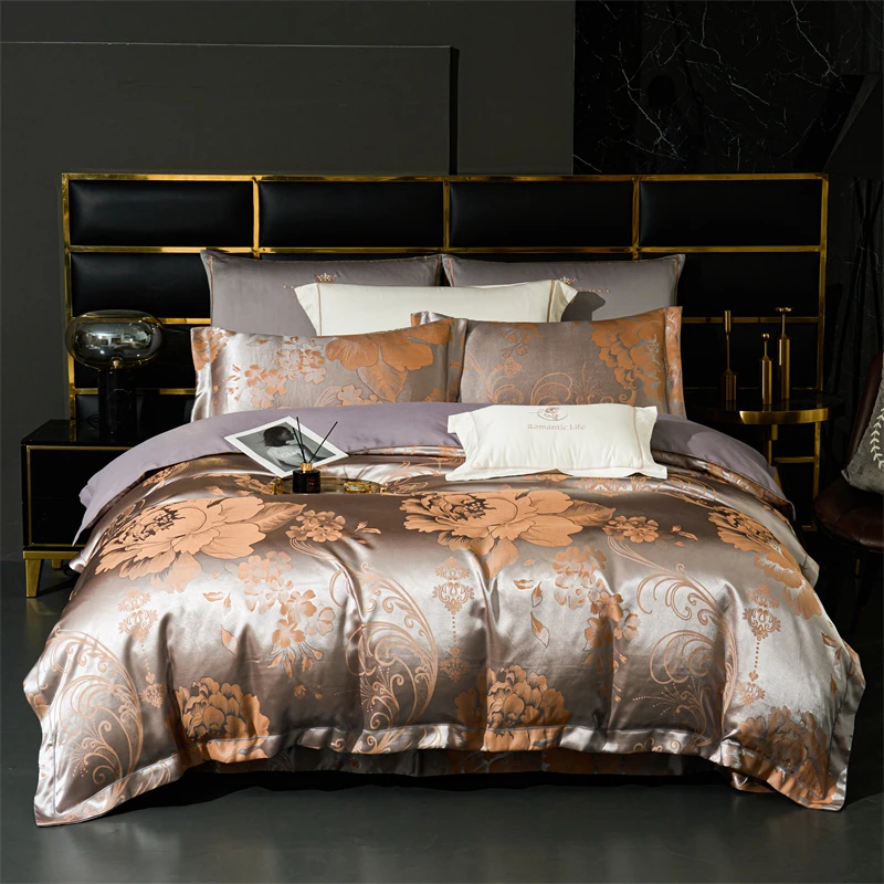 锦绣前程-轻奢提花床上四件套春夏秋冬不滑床