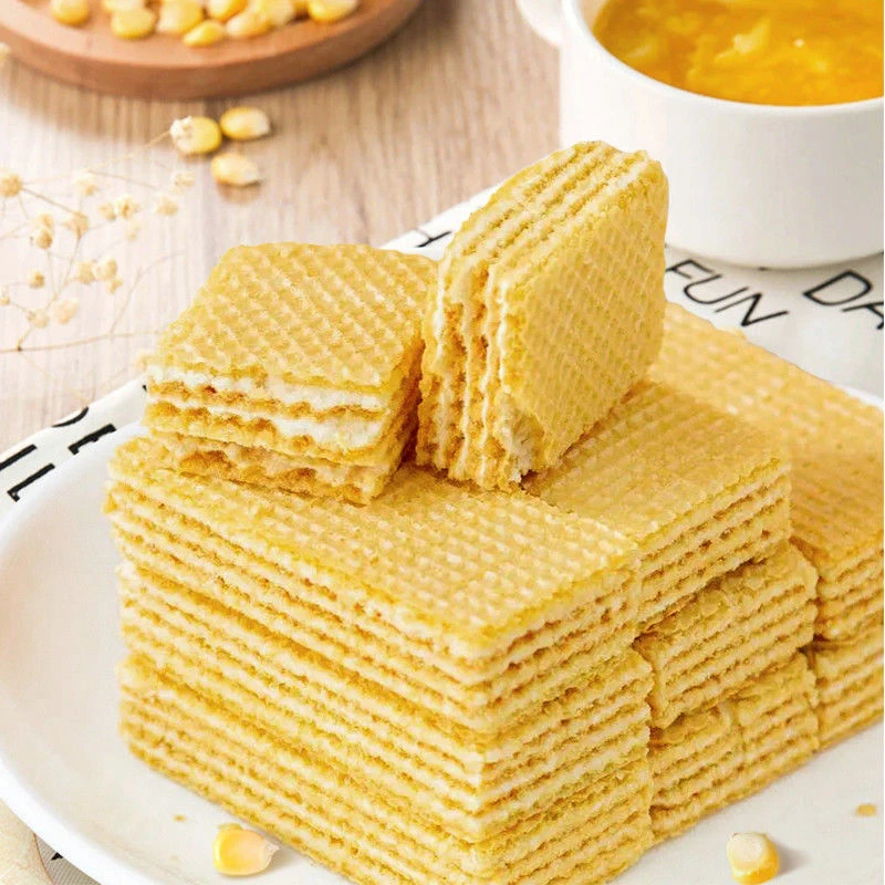 【发八十包】无添加蔗糖夹心威化饼干粗粮玉米味威化饼干甄选