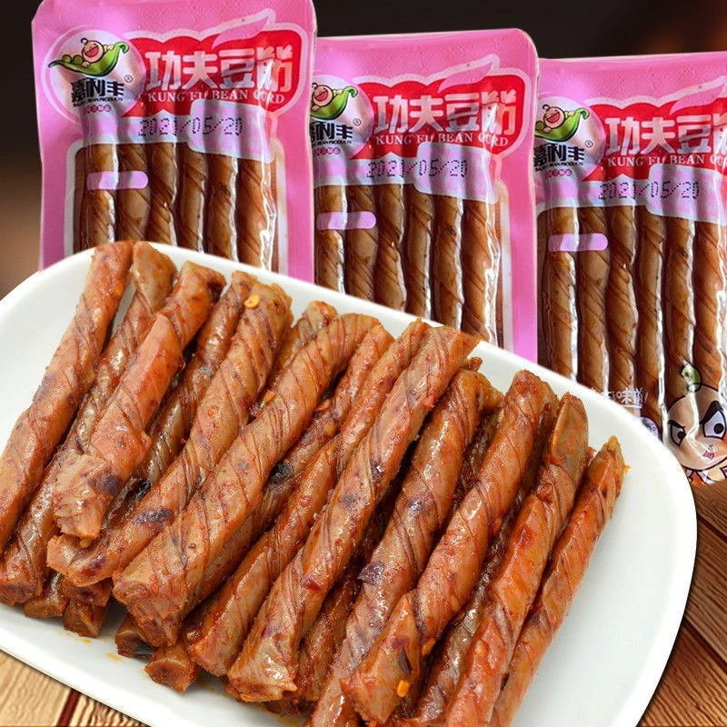 【发二十包】老式辣片麻辣功夫豆筋辣条休闲食品豆卷豆腐干