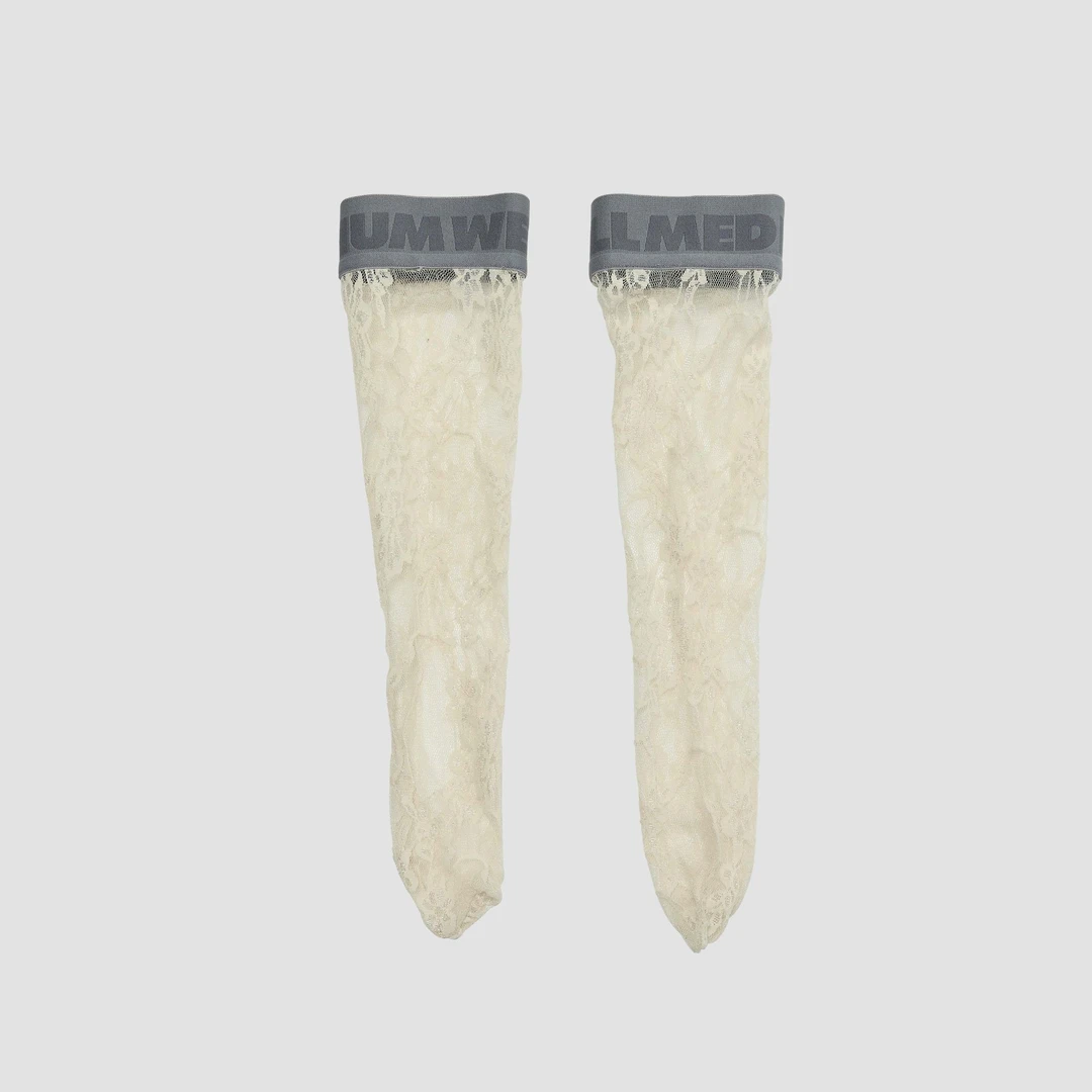 MEDIUM WELL设计师品牌「output」24 春夏新品 蕾丝长筒袜