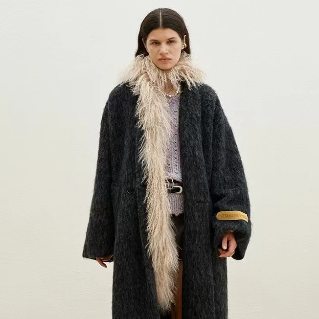 medium well  设计师品牌「output」滩羊毛围巾