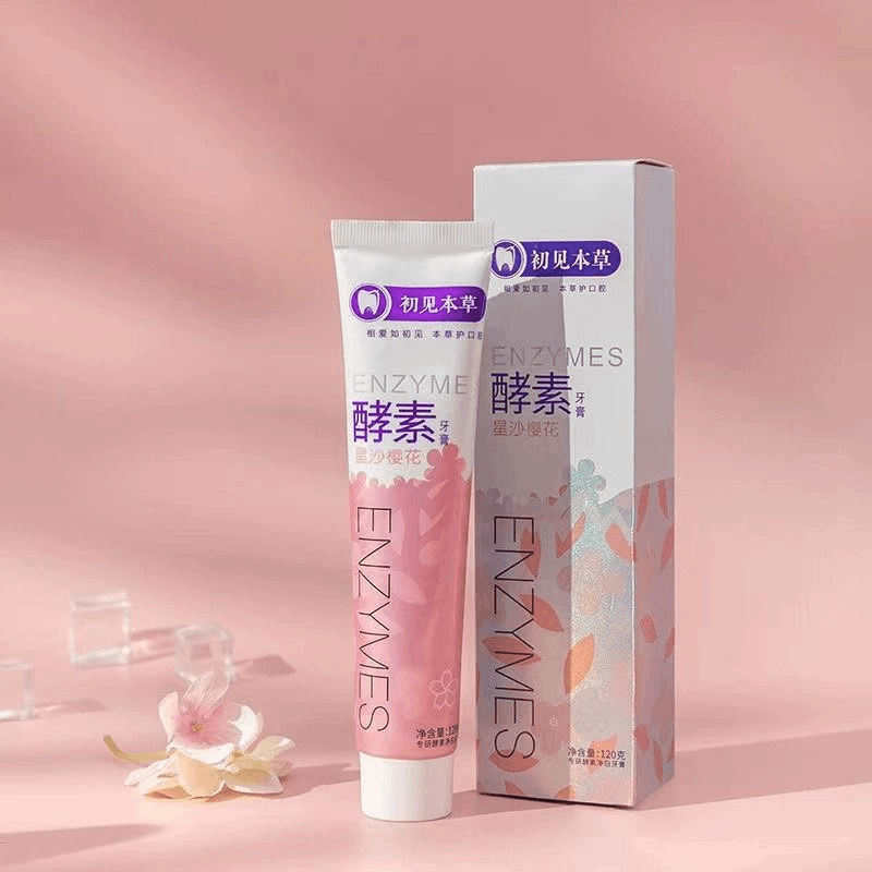 【净白牙膏】持久清新口腔草本鲜萃去黄去渍炫白牙膏温和护龈水果味