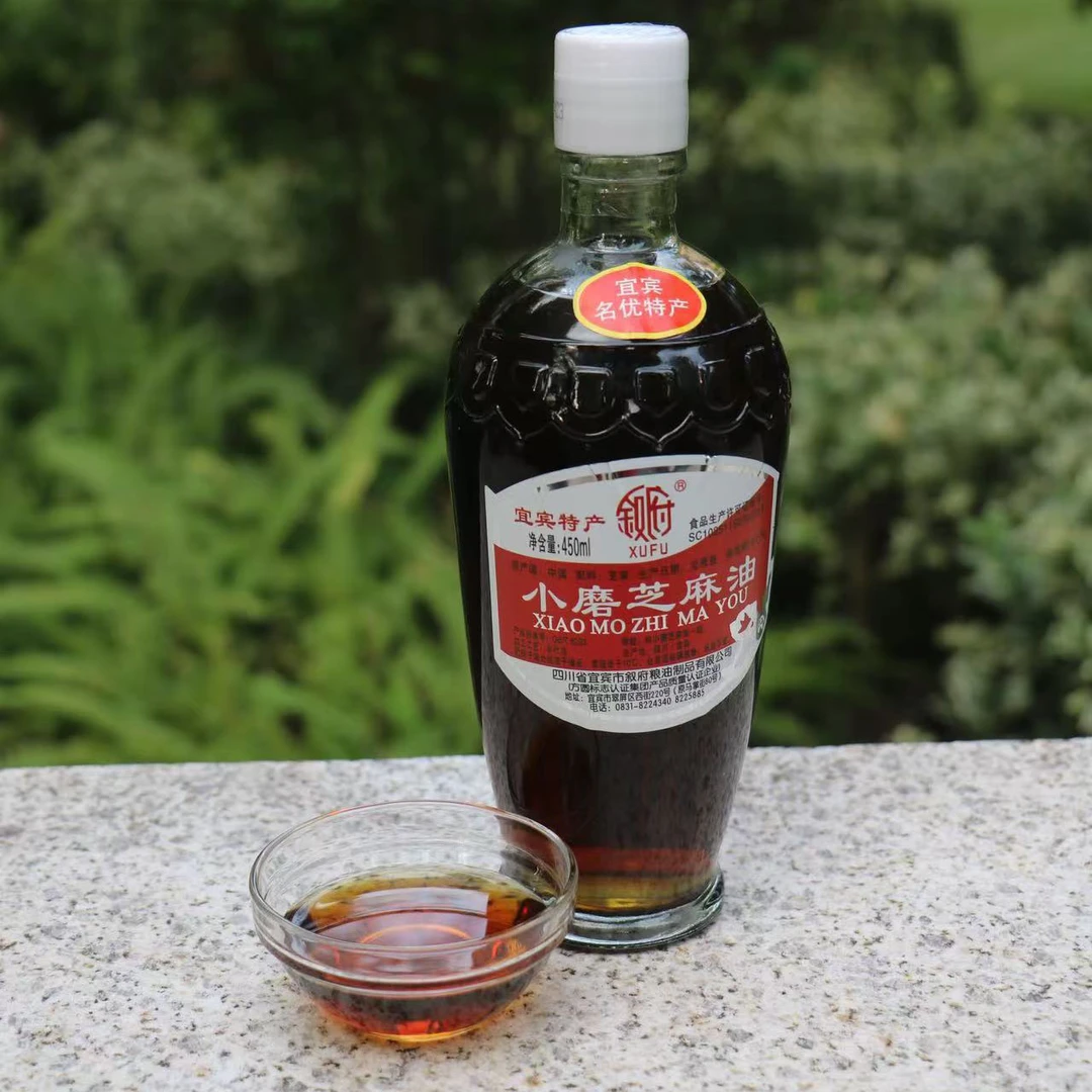 450ml叙府纯小磨芝麻香油一级凉拌菜面火锅蘸料四川宜宾名优特产
