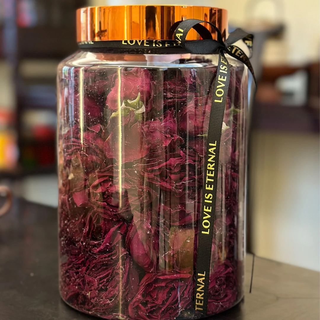 李白茶约｜云南高山重瓣墨红玫瑰 100克