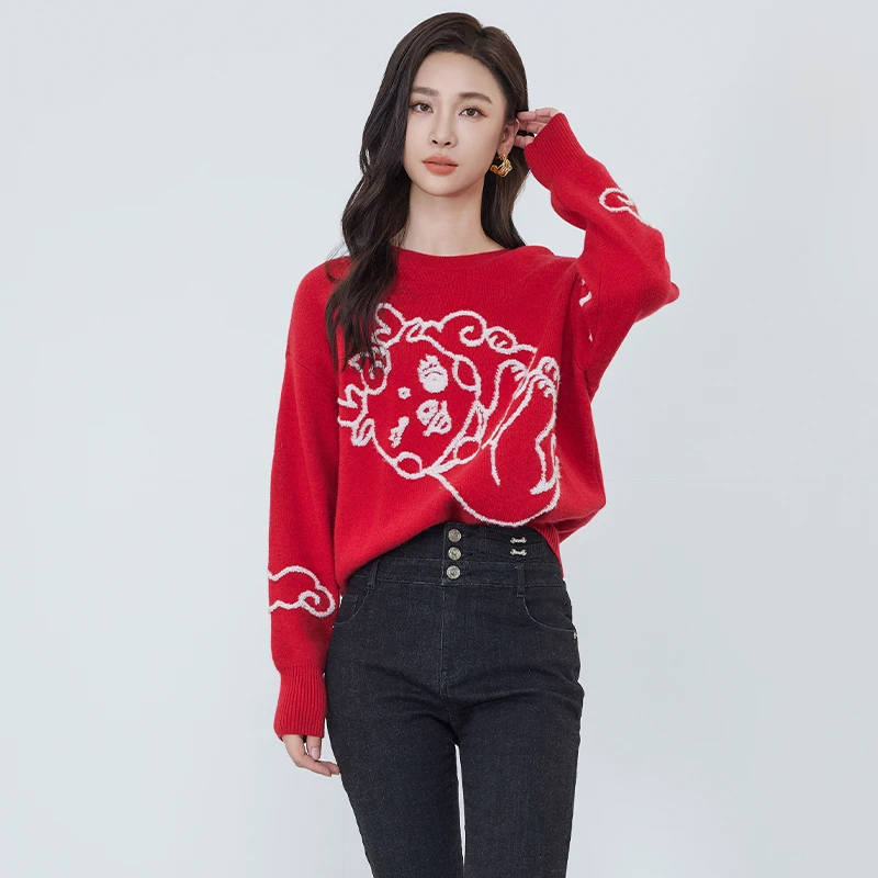 佳人苑毛衫冬季新款J345072新年