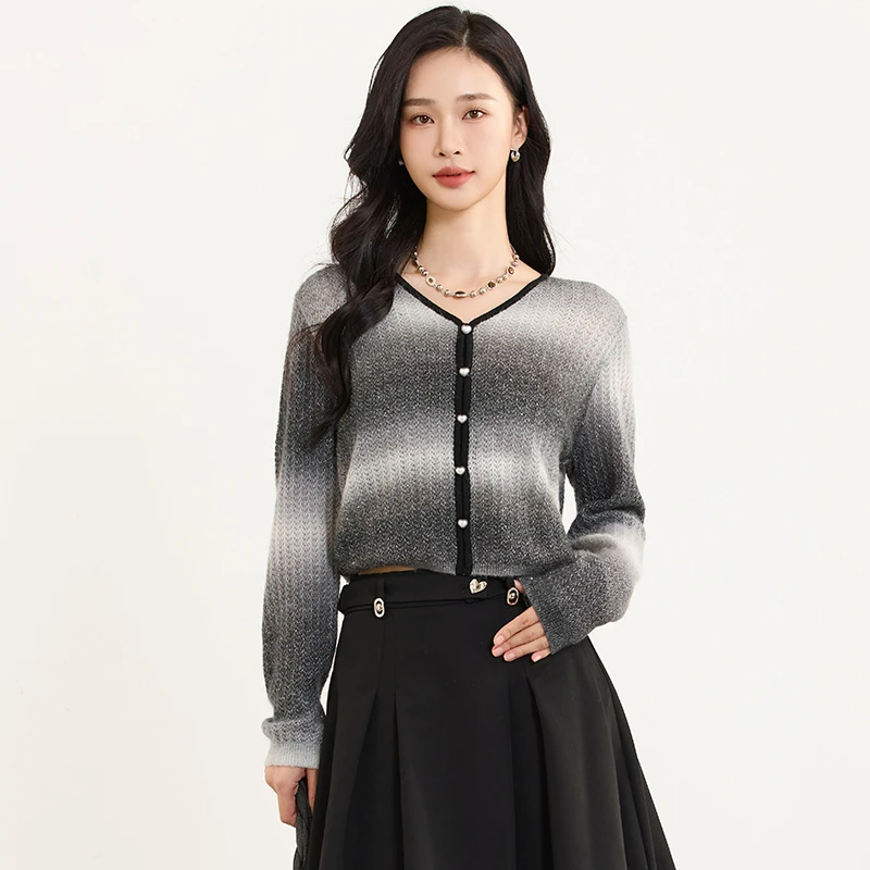 佳人苑针织衫女春季新款J415019针织打底衫