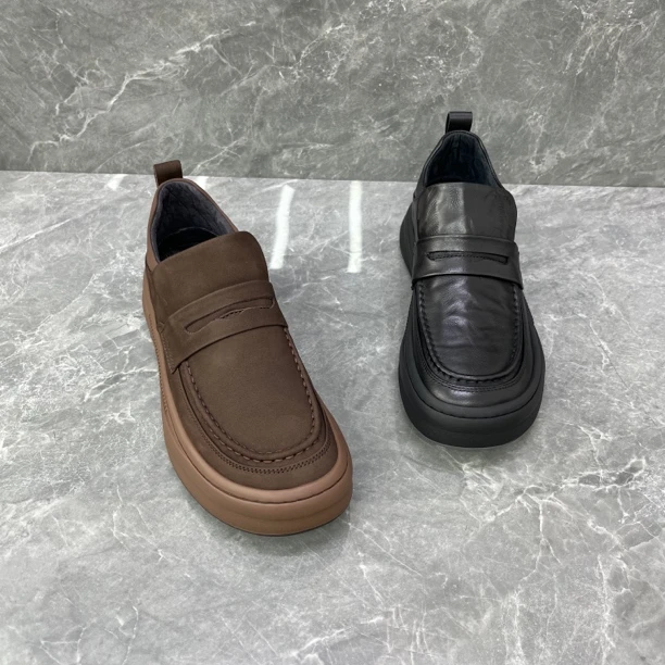 【欧货秋季新款】方头一脚蹬软底休闲鞋舒适男鞋 1859