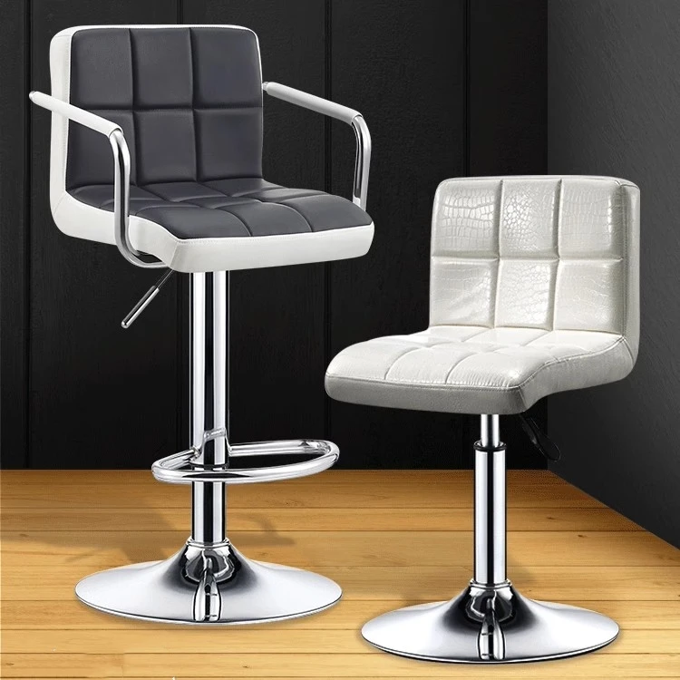 吧台椅升降简约现代高脚椅收银台椅子轻奢吧台椅子家用旋转吧台凳