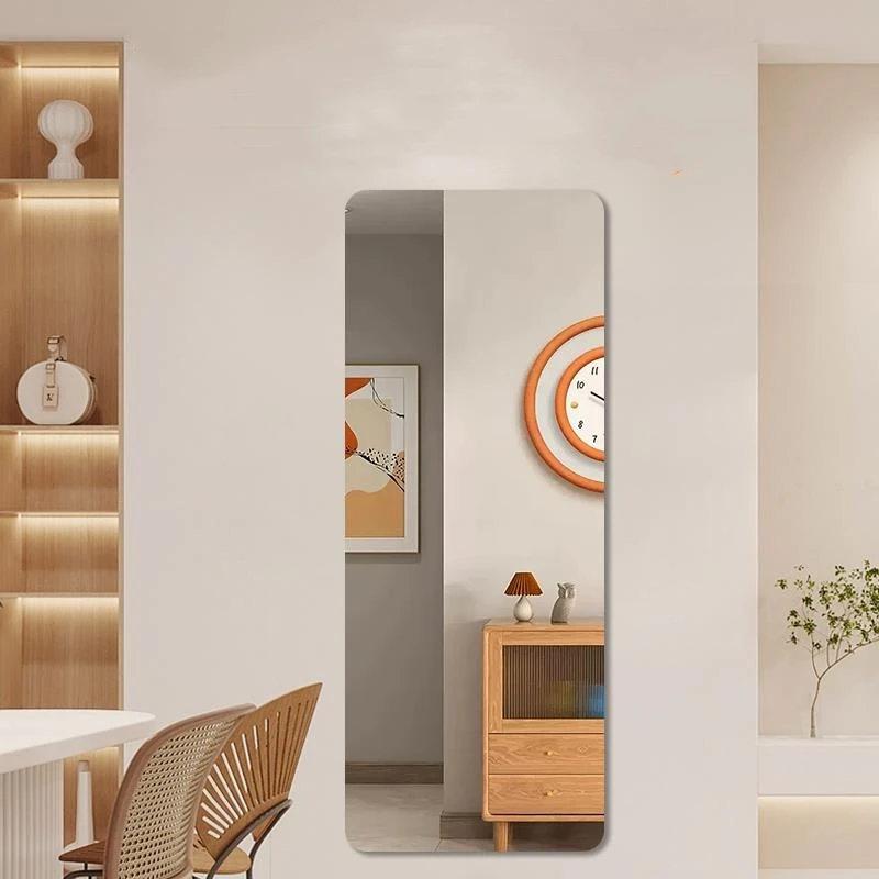 亚克力软镜子贴墙自粘全身镜落地镜家用壁挂式穿衣镜衣柜大化妆镜