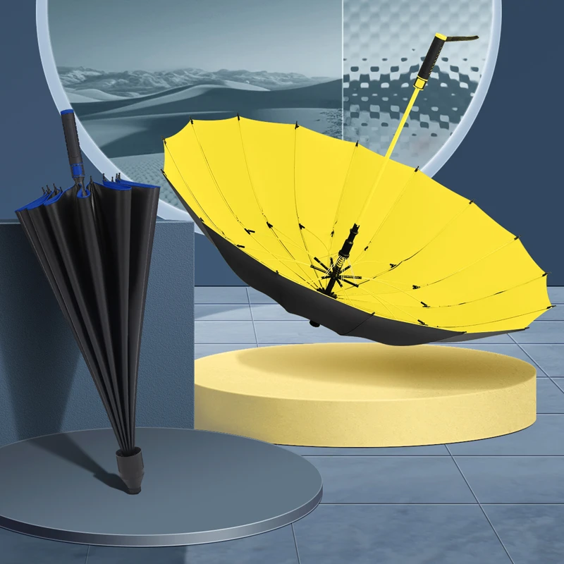 陌尧24骨耐用防水套防风长柄伞加大号加固加厚车用结实抗风暴雨伞